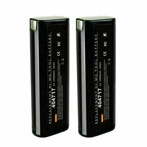 2X For Paslode Impulse 6V 5Ah 5000mAh 404717 Ni-MH Battery 900400 900420 Nailer - Picture 6 of 11
