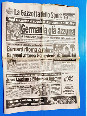 Gazzetta Dello Sport 7 Juin 1988 Madjer À L'Inter-Bernard-Giupponi