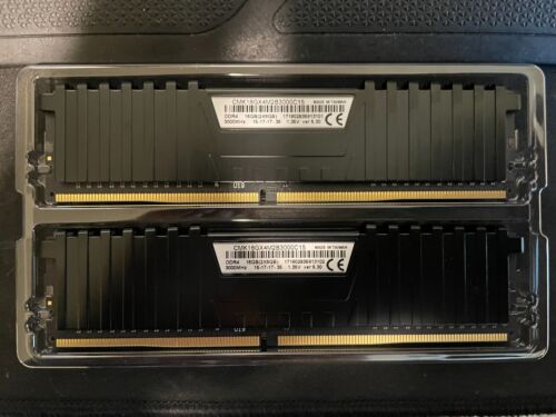 Corsair Vengeance LPX Black 16GB Kit (2 X 8GB) DDR4-3000MHz CMK16GX4M2B3000C15