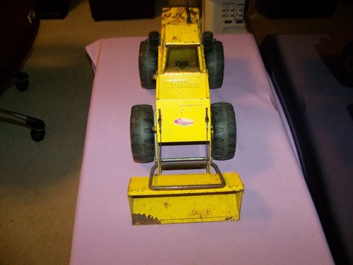 Vintage Mighty Tonka XMB-975 Pressed Steel Front End Loader Yellow Turbo Diesel - Picture 6 of 6