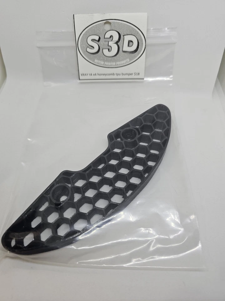 Honeycomb Bumper For Xray T4 X4 Touring Car 1:10 Scale Usgt Spec Mod Rc - Image 2 of 4