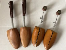 Vintage Wood Shoe Keeper Trees or Stretchers From Rochester / Florsheim 2 Sets