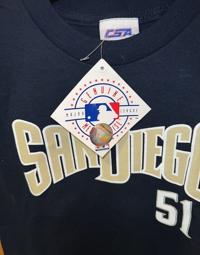 San Diego Padres Jersey T-Shirt Youth Sz 6 Trevor Hoffman #51 New With Tags - Picture 3 of 4