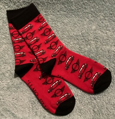 Mini Cooper  Step On It  Red Unisex Socks! Brand New, Never Worn, In Packaging!