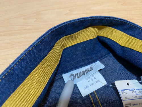 NEW Vintage 80s Western Blue Denim DREAMS Dress Made USA Size16 XL Jacket Shorts - Bild 5 von 16