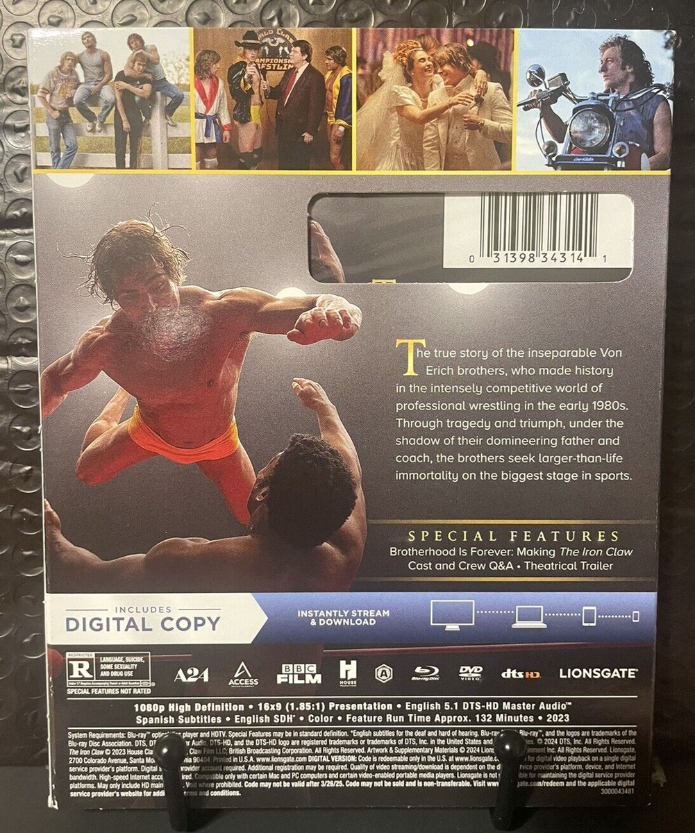 THE IRON CLAW (BLU-RAY DVD SLIPCOVER)