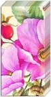 Wild Rose pink floral Paper Pocket Novelty Tissues 21 cm sq 4 ply  2 packs