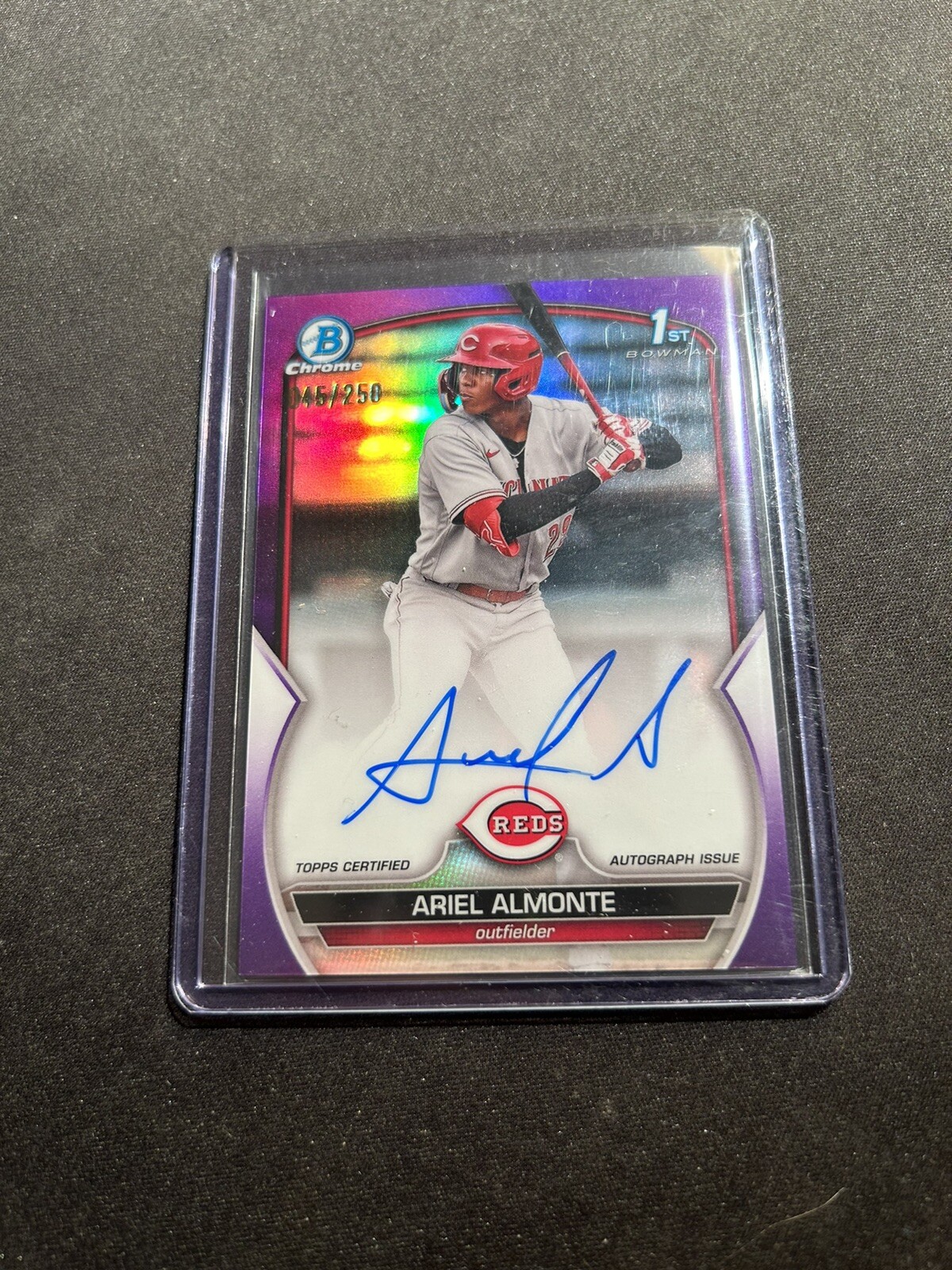 2023 Bowman Chrome Prospect Auto Purple #CPA-AA Ariel Almonte /250