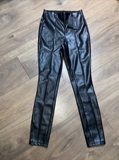 Vero Moda Womens SOLAKIM Faux Leather Petite Leggings Black Size Small BRAND NEW