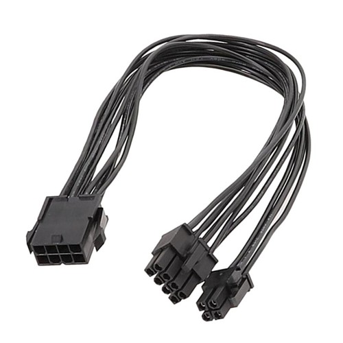 CPU 8Pin To PCIE 8Pin+4pin Graphics Video Card Power Cable 20cm 30cm - Photo 5/10