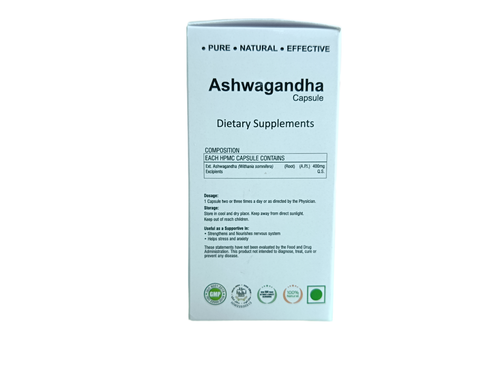 Virgo Ashwagandha Pure Natural effective - 60 Veg capsules 400mg - Picture 4 of 12