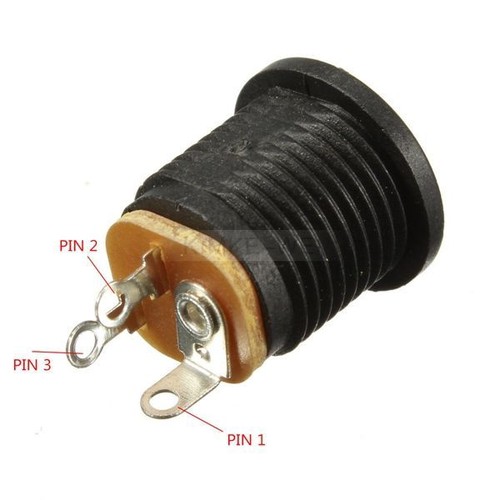10x DC Einbaubuchse für Hohlstecker 5,5x2,1mm DC Buchse Kupplung Steckdose Neu - Picture 8 of 8
