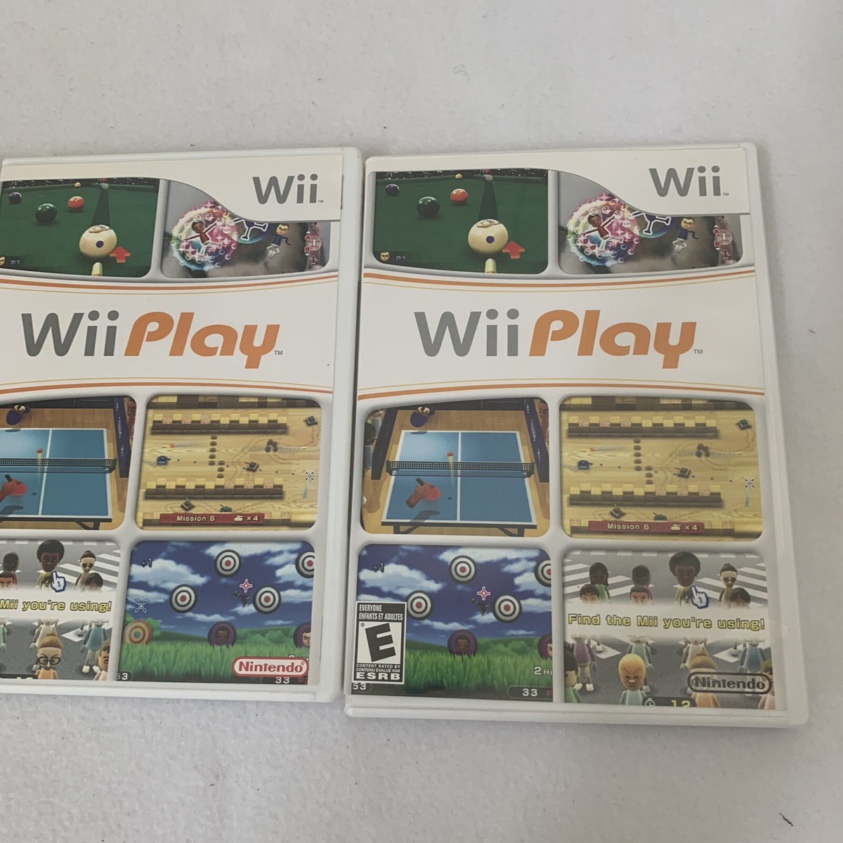 Wii Play (Nintendo Wii, 2007) Complete Lof of 3 Video Games