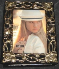 Beautiful Burnes Velvet Covered Photo Album with Brass Accents – NEW, NEVER USED