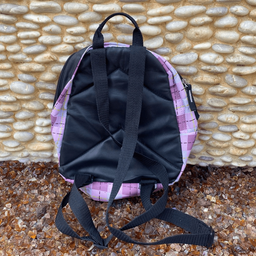 Tug Purple Argyle Pattern Mini Backpack. EUC! - image 2