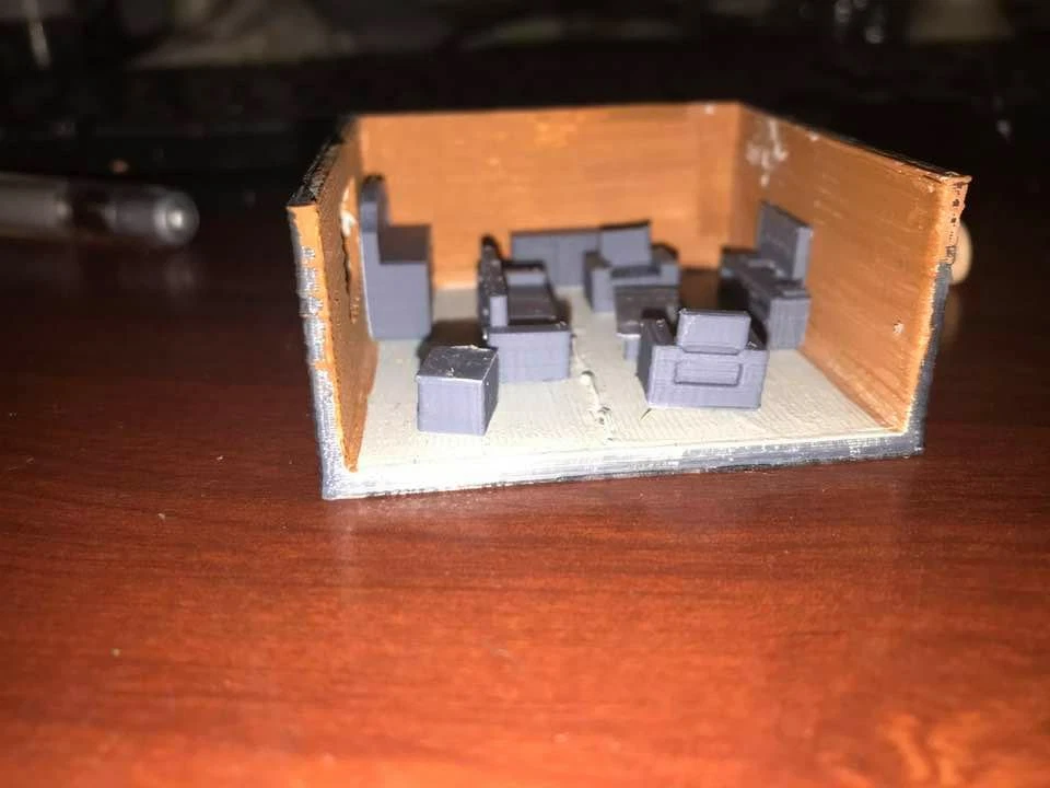 Ho 1/87 Scale Modern Living Room Furniture Set - Image 3 of 4