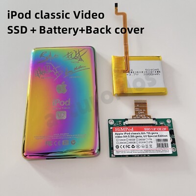 256 SSD Upgrade & 2000mAh Battery for iPod Classic 6th 7th 160GB