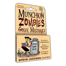 Munchkin Zombies Grave Mistakes 30 Card Game Expansion Steve Jackson SJG4266