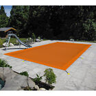 Inground Swimming Pool Cover Rectangle Winter Pool Cover Safe Heavy Duty Orange