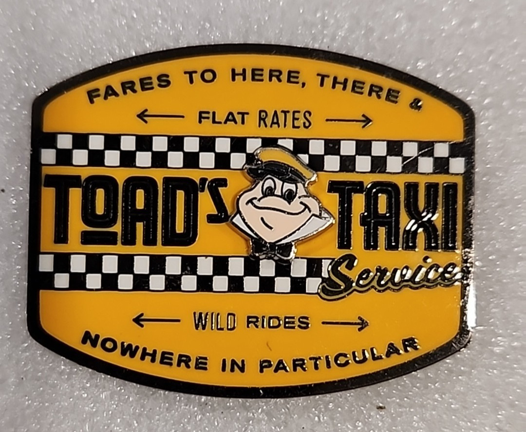 Artist Proof Disney Pin MR TOADS TAXI SERVICE WILD RIDE FLAT RATE AP LE 25 00030