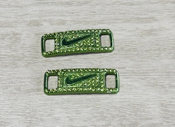 Nike Replacement Lace Tags Shoe badge Swoosh Tags Emerald Green