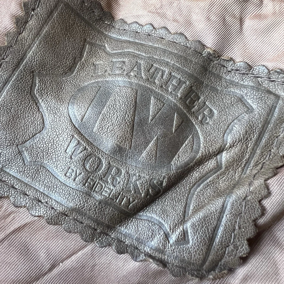 Chaqueta de moto vintage años 80 Fidelity Outerwear cuero funciona talla L Foto 2 de 4