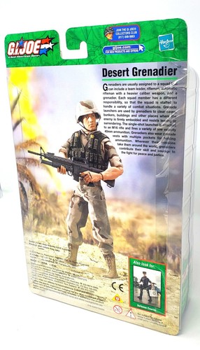 G.i. Vintage Sin precio base 2003 Figura Joe American Desert Grenadier Sellada Nueva - Imagen 13 de 15