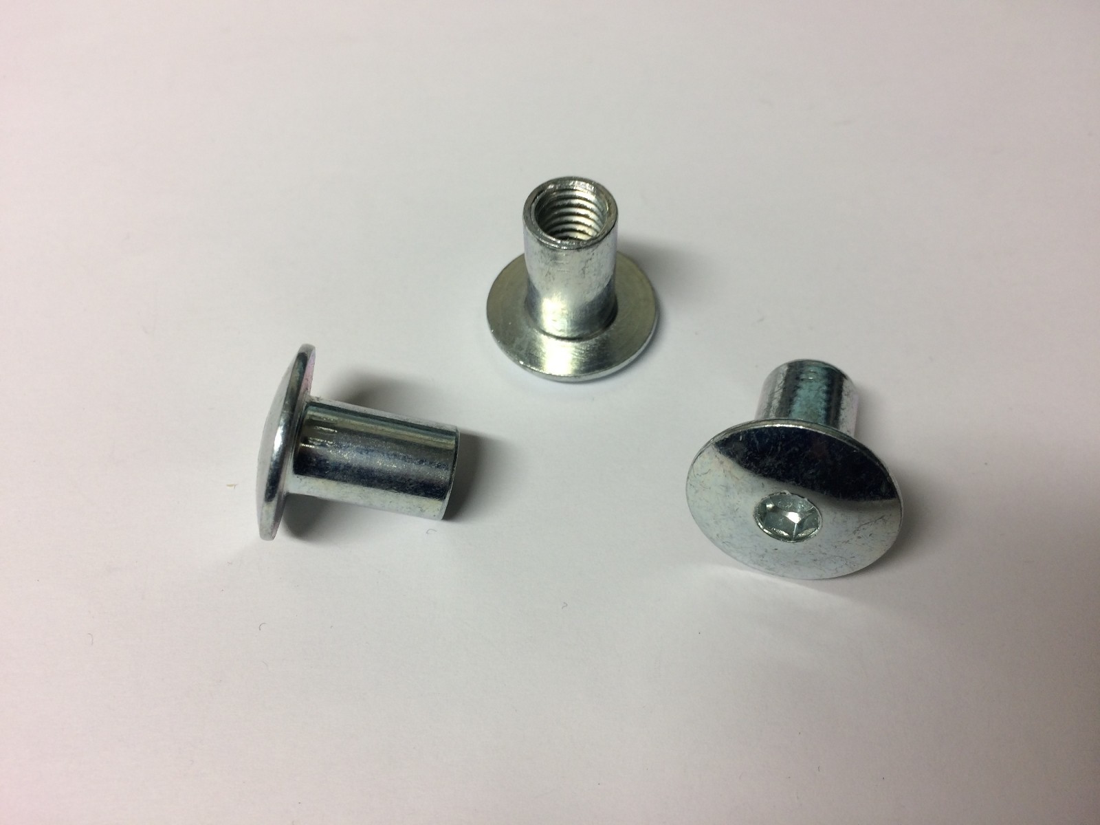 M8 x 120mm Furniture Connector Bolts & Cap Nuts Allen Key Dome Head