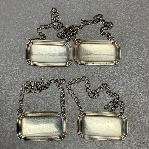 Tiffany & Co. Decanter Labels Group of 4 Sterling Classsic! - Picture 2 of 6