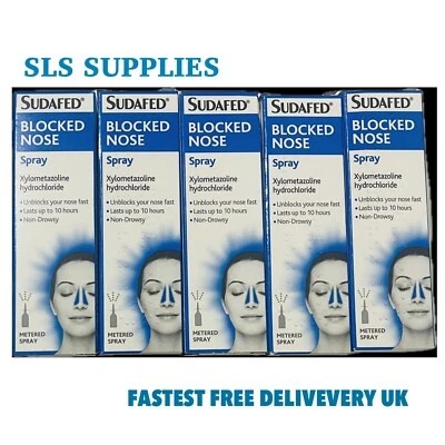 Sudafed Blocked Nose Spray 10ml Pack of 5