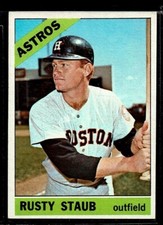 1966 TOPPS BASEBALL ASTROS EXPOS METS RUSTY STAUB 