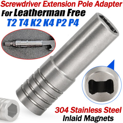 For Leatherman Free K2 K4 T2 T4 P2 P4 Screwdriver Extension Pole Adapter Sleeve