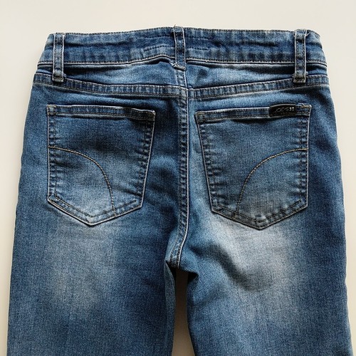 Joe's Jeans Slim Fit Girls Size 10 Medium Wash Stretch Adjustable Waist Blue EUC - Picture 7 of 14