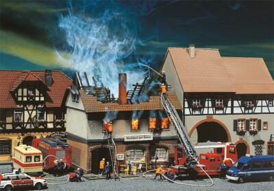 Faller 130429 Spur H0 - Brandruine Gasthaus '' Zur Sonne '' NEU und OVP
