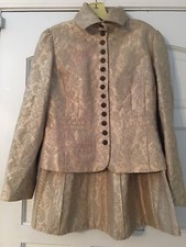 Carlisle Womens Suit Blazer and Skirt Set Gold Blazer 6 Skirt 8