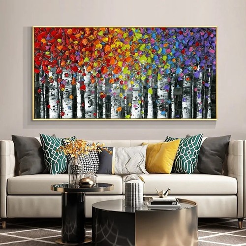 The Spring Of Colours Hand Painted Oil Painting Abstract Canvas Wall