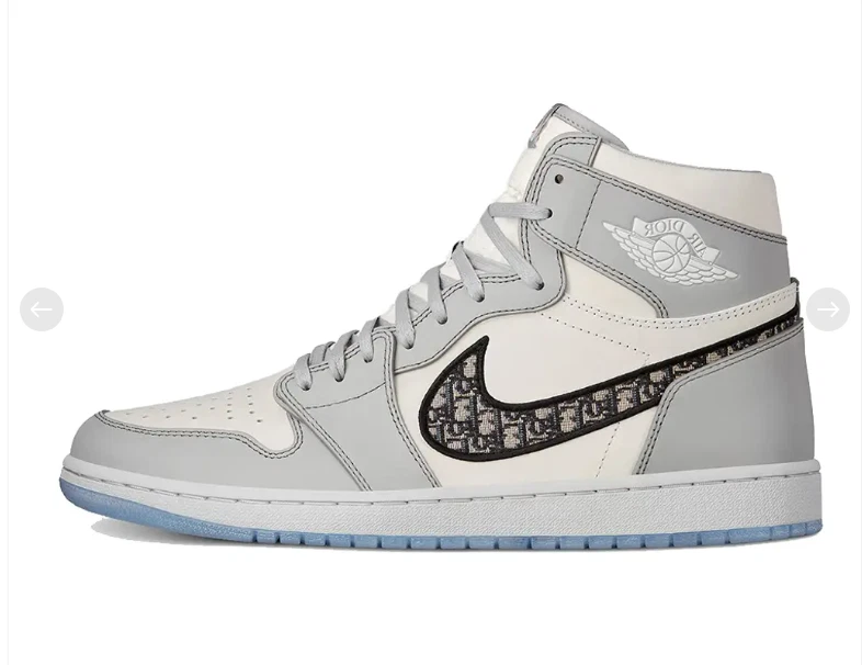 Authentique Air Dior 1 High OG gris   UK 12 (UE 47,5) Jordan 1 Retro High Dior