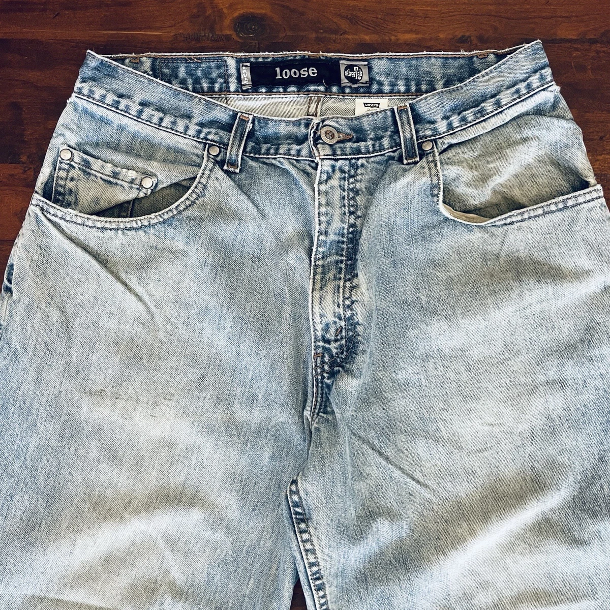 Vintage Levis Silvertab Jeans Adult 34X30 Blue Baggy Straight Leg