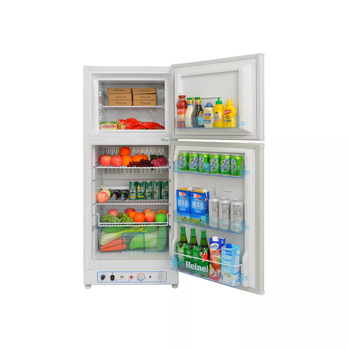 Smad 185L Propane Gas Fridge Freezer Refrigerator Motorhome