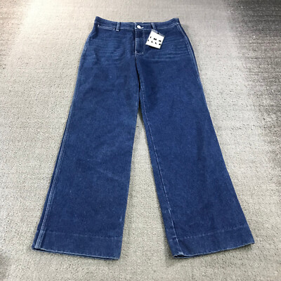 Wide Leg 29 Length Jeans BANANA REPUBLIC Women's Dark Wash Wide