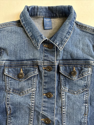 ARIZONA JEAN Co Child Blue Denim Jean Jacket Size XL 16. RN # 93677 - Picture 4 of 15