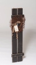 Rustic Primitive Country Decorative Shutter with Tag (Large) - Amish Made in USA