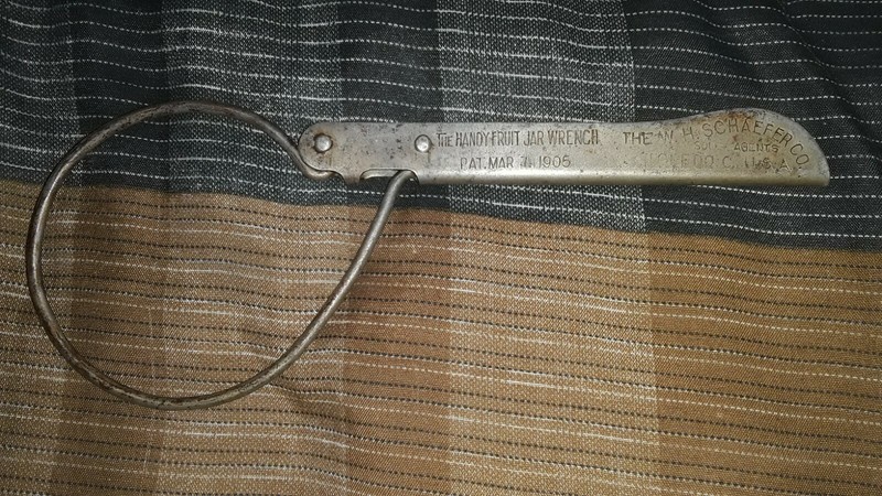THE HANDY FRUIT JAR WRENCH W. H. SCHAEFER CO 1905