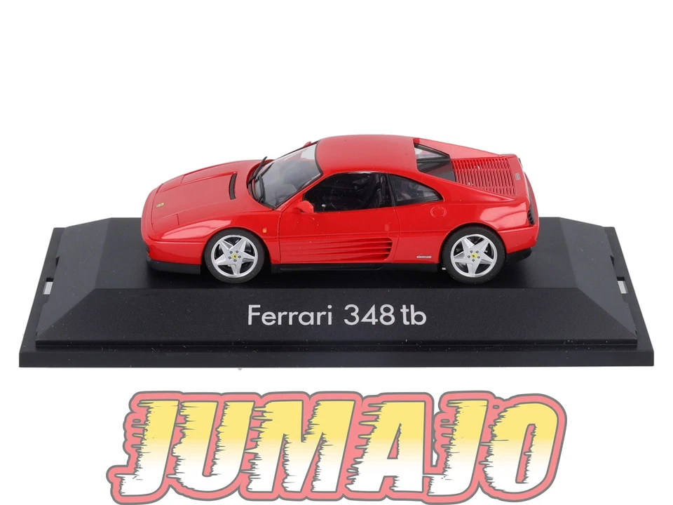 FER40 voitures plastiques 1/43 Herpa : 1010 FERRARI 348 tb rouge - Photo 3/4