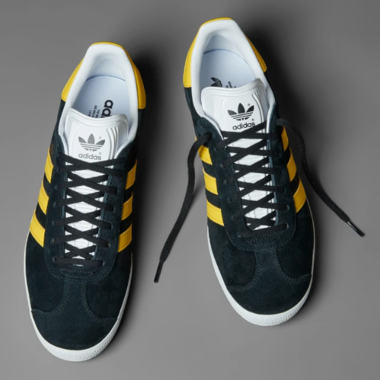 Adidas Gazelle Suede Shoes 'Black/Impact Yellow' - IG0669