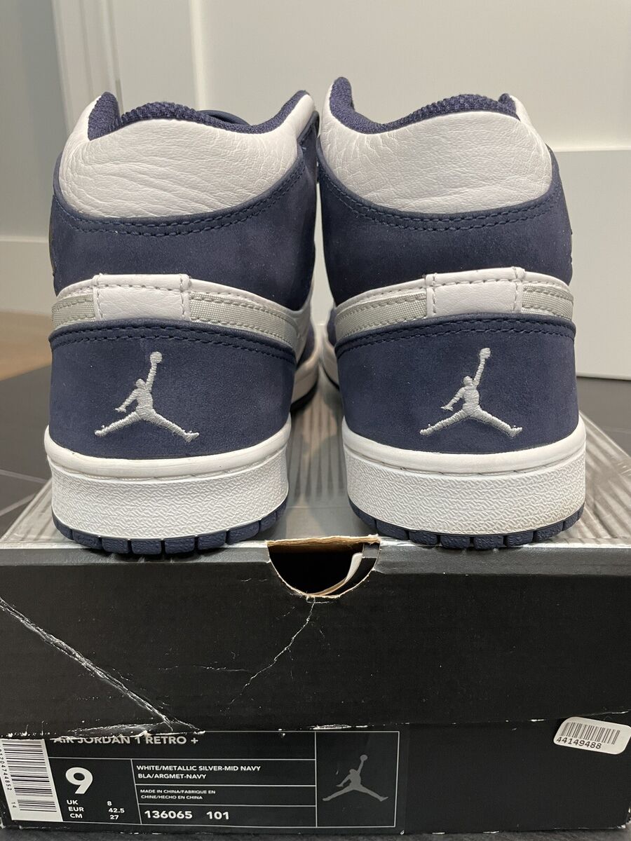 2001 Retro + Air Jordan 1 Mid size 9 NAVY METALLIC Japan 2001 Retro + Air Jordan 1 Mid size 9 NAVY METALLIC Japan