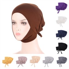 Muslim Head Scarf Inner Hijab Caps Islamic Under Scarf Ninja Cotton Hat Women