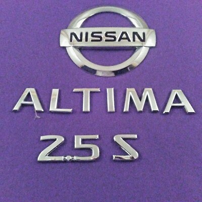 Used 07 08 09 10 11 12 Nissan Altima 2.5S Rear Deck Chrome Emblems ...