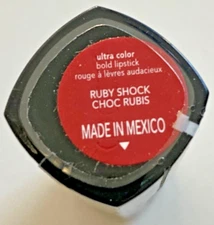 AVON ULTRA COLOR BOLD LIPSTICK NEW RUBY SHOCK NOS