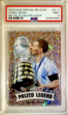 2024 Leaf Special Release Lionel Messi - Metal PL-Silver Lazer 1